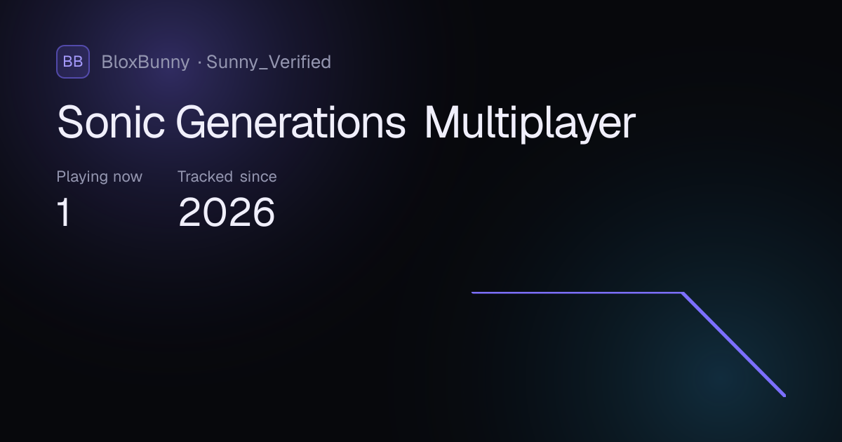 Sonic Generations Multiplayer Player Count — Live Stats & History ...
